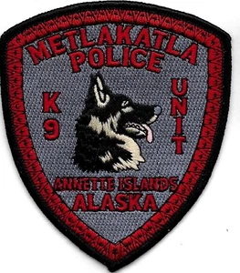 Tribal ALASKA Metlakatla K-9 Police Patch Polizei Abzeichen USA DIENSTHUNDFÜHRER - Imagen 1 de 2