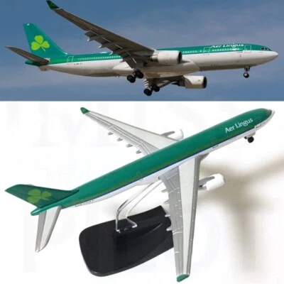 1:450 Diecast Aircraft Model Alloy Airplane Gift 14cm Airbus A330-300 Aer Lingus - Image 1 of 4