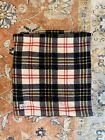 Woolrich Black/White/Yellow/Red Wool Throw Pillow Case 20"x20"