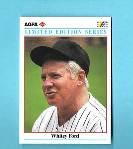 WHITEY FORD  1990 AGFA LIMITED EDITION SERIES  #16 YANKEES  HOF