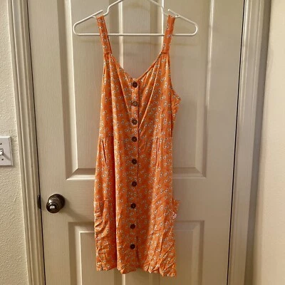 Barbie x ROXY Under The Cali Sun Strappy Buttoned Dress Girls Size XXL 16 NWT - Image 1 of 4