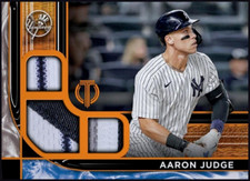 2022 Topps Tribute Triple Relic Jersey Patch RARE MVP- AARON JUDGE Digital Card
