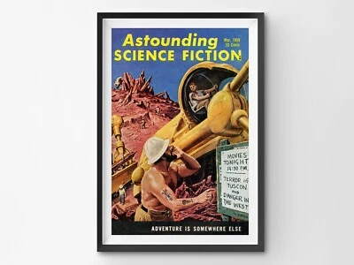 Science Fiction POSTER (up to 24x36) - March 1959 - Vintage - Space - SciFi - Image 1 of 4