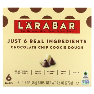 Real Fruit & Nut Bar™, Chocolate Chip Cookie Dough, 6 Bars, 1.6 oz (45 g) Each - Picture 1 of 3