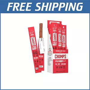 Convenient 24-Pack Grass-Fed Beef Jerky Snack Sticks - Gluten-Free & Healthy - Picture 1 of 11