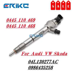0445110469 Auto Car Fuel Injector 0445110468 04L130277AC 0986435258 For Audi VW - Picture 1 of 7