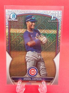 2023 Bowman Chrome Angel Cepeda 1st Bowman Mojo #BCP-205 Chicago Cubs TW15