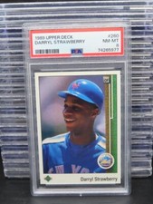 1989 Upper Deck Darryl Strawberry #260 PSA 8 Mets