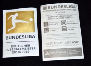 Official Bundesliga 2018/19 Champions Football arm Patch/Badge bayern - Picture 1 of 1