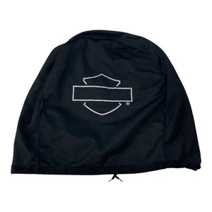 Harley Davidson Motorcycle Helmet Dust Cover Bag Drawstring Black and White - Picture 1 of 4