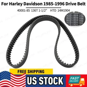 New 136 T 1-1/2" Rear Final Drive Belt For 85-96 Harley Davidson Glide 40001-85 - Picture 1 of 10