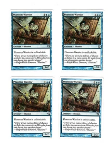 4x Phantom Warrior VG/EX 9th Edition Magic Commander EDH 4x x4 - Picture 1 of 2
