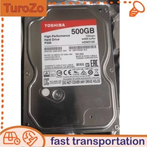 Toshiba P300 HDWD105 500GB 3.5" SATA 7200RPM 64MB HDD Hard Disk Drive - Picture 1 of 5