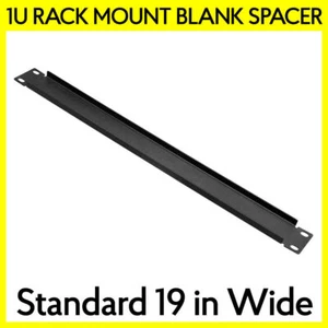 1U Rack Mount Blank Panel 19" Spacer for 19-Inch Server Network Rack Enclosure - Picture 1 of 4