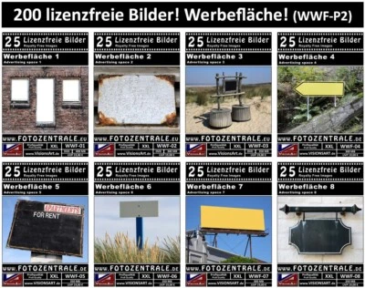 200 Lizenzfreie Profi-Bilder Werbefläche Marketing Royalty Free Photoshop UVP152 - Bild 1 von 4