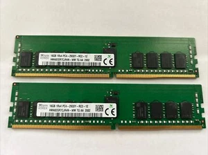HYNIX 32GB SERVER RAM KIT 2x16GB 1Rx4 PC4-2933Y-RC2-12 ECC HMA82GR7CJR4N-WM - Picture 1 of 2
