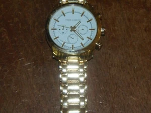 Vince Camuto Men's White Dial Gold Stainless Steel Watch VC/1122WTGP  (MK-100) - Picture 1 of 5