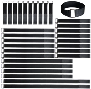 8"-12"-18"-24"-30" Reusable Fastening Cable Straps, 30 Pcs - Picture 1 of 7