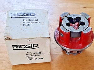 NEW RIDGID 00-RB 7/8" -9 UNC Bolt Threader Die Head NOS FREE SHIPPING - Picture 1 of 7