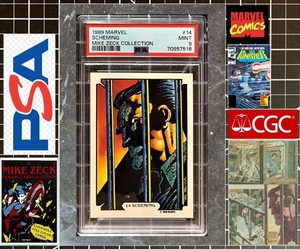 1989 Marvel Comic Images Mike Zeck - PSA 9 MINT - #14 Scheming Punisher - TOPS