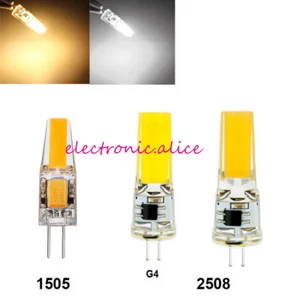 G4 1505 2508 Dimmable LED Corn Light Silicone Crystal COB Lamp AC/DC12V - Picture 1 of 8