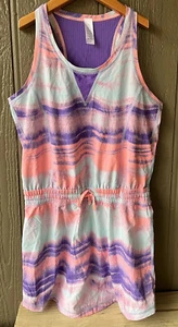 Ivivva (by Lululemon) Girls Racerback Tank Dress Mint/Pink/Purple Size 14 - Picture 1 of 9