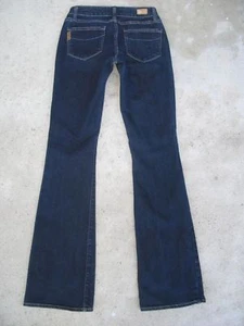 Pantalones de mezclilla acampanados de tiro medio Paige Montecito para mujer talla 25 azul oscuro + elásticos L33,5 - Imagen 1 de 10