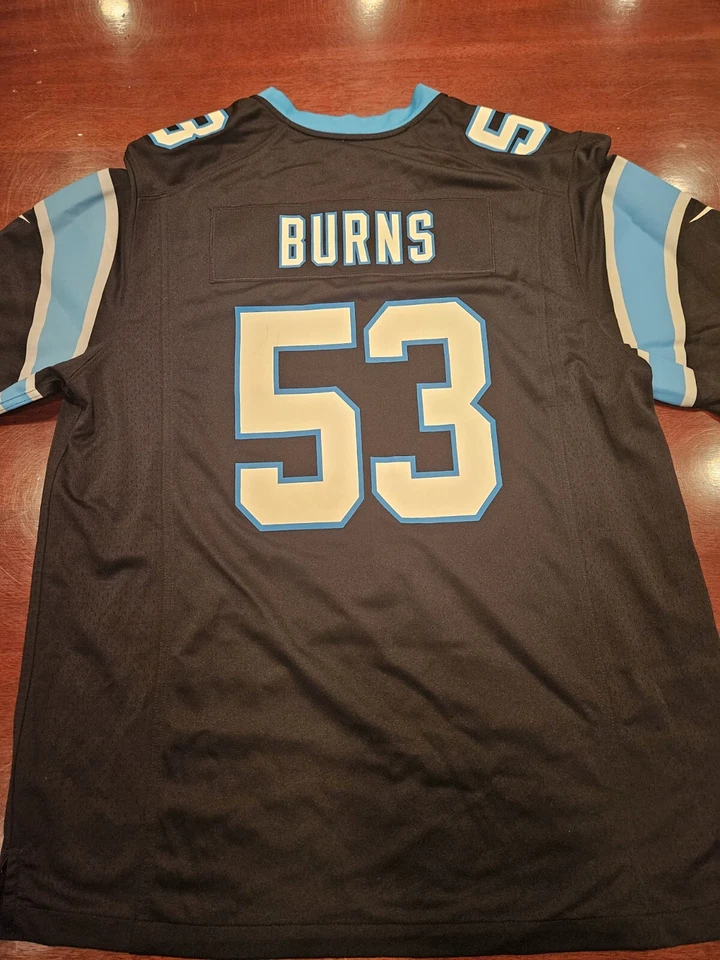 Carolina Panthers BRIAN BURNS #53 Nike Men's Jersey Size XL NFLPA On Field