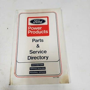 Ford Power Products - PARTS & SERVICE DIRECTORY AUG 1976 - Picture 1 of 4