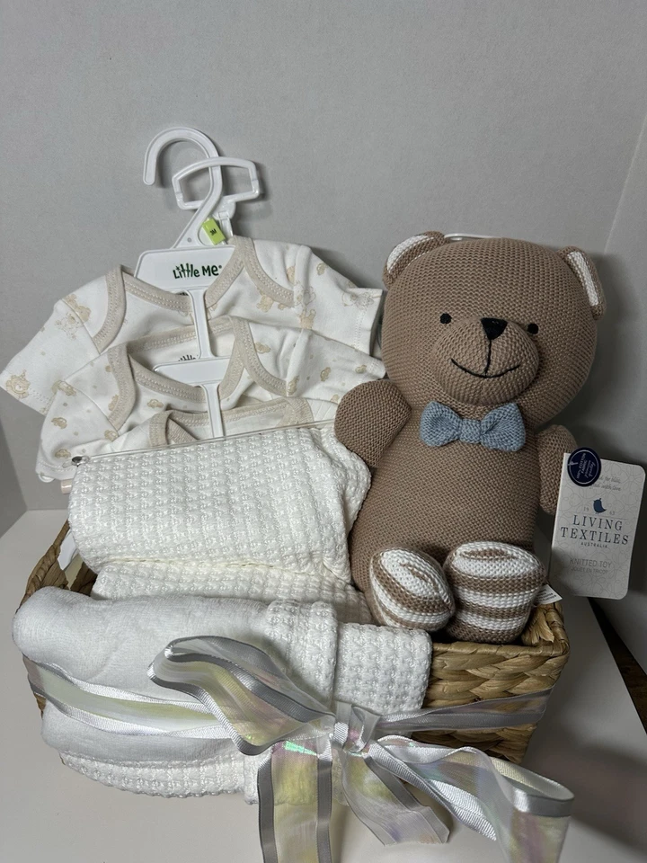 Handmade Unisex Baby Gift Box Set for Baby Shower - Image 1 of 4