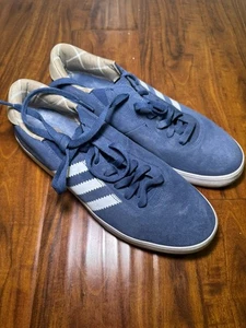 Adidas Gonzalez Blue White Moon Sz 10 Pro Skate Sneakers VNDS VTG Classic Samba - Picture 1 of 7