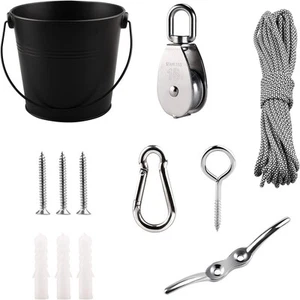 FUQUN Treehouse Accessories for Kids Pulley with Bucket Cable Kids Playhouse .. - Picture 1 of 12