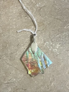 Colgante de plata de vidrio artístico fundido dicroico Allura DESIGNS - Imagen 1 de 2
