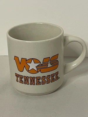 Caneca de café cerâmica branca logotipo antigo voluntariado Tennessee VOLS - Imagem 1 de 4