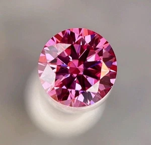 Lab Grown Oval Diamond 2.60 ct Pink Color VVS1 Round Cut Certified Loose Stone - Picture 1 of 1