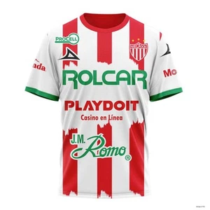 Personalized LIGA MX Club Necaxa Tshirt with Red Brush Stripes & Green Accents - Picture 1 of 6