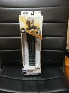 The Mandalorian Dark Saber 24" Blade Lights Up Disney Takes 2AA Batteries - Picture 1 of 8