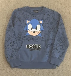 Maglione Camicia Manica Lunga Sonic The Hedgehog - Taglia S Ragazzo Bambini Sega - Foto 1 di 4