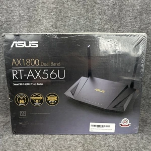 ASUS AX1800 Dual Band RT-AX56U WiFi Router SEALED DAMAGED BOX - Afbeelding 1 van 13