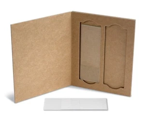 Mailer diapositive in cartone con scanalatura per pollice, contiene 2 diapositive, monouso, confezione da 36 - Foto 1 di 2