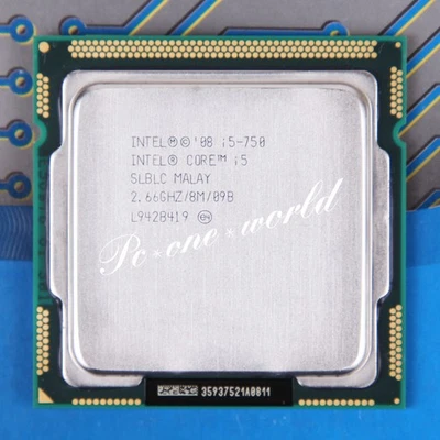 100% OK SLBLC Intel Core i5-750 2.66 GHz Quad-Core Processor CPU LGA 1156/Socket - Image 1 of 2