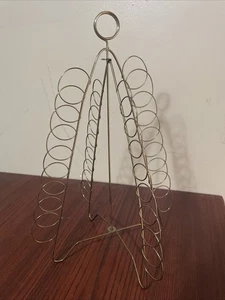 Portatarjetas de árbol de Navidad de metal de colección 4 caras 12,25” tono dorado - Imagen 1 de 5