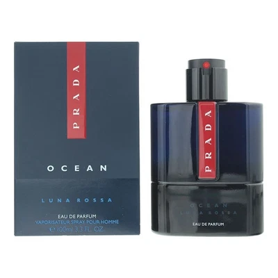 Prada Luna Rossa Ocean Eau de Parfum 100ml Spray Men's Fragrances Sealed