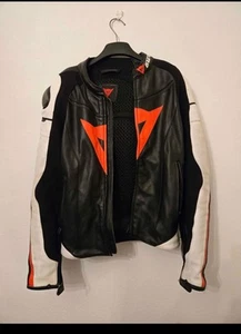 Dainese Super Fast Leather Jacket size 50EU with back, shoulder, elbow protector - Picture 1 of 12