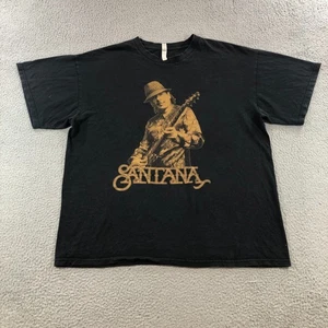 carlos santana T shirt mens XL black box fit faded - Picture 1 of 13