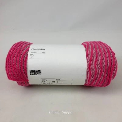 IKEA PRAKTFJARIL Pink Throw 51x67" Double-Sided Knit Pattern Is Soft New - Image 1 of 4