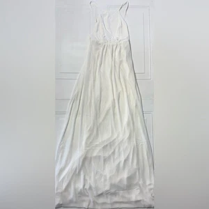 Maxi Vestido Halter Show Me Your Mumu Amanda Blanco Marfil Novia Talla Pequeña Gasa - Imagen 1 de 8