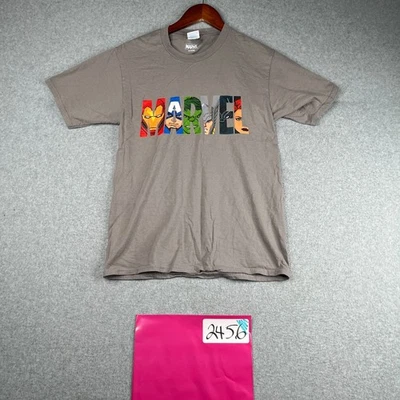 Marvel T Shirt Youth Small Gray Graphic Print Movoe Super Hero - Image 1 of 4