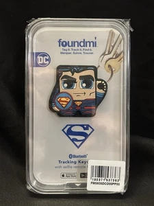 DC Comics Superman Foundmi Bluetooth Tracking Remote Keychain NIB - Picture 1 of 2