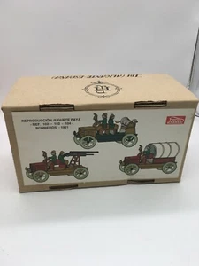 Paya Hermanos 3-piece Historial Toys Tin Set 1990s issue in original box w/cert - Picture 1 of 5